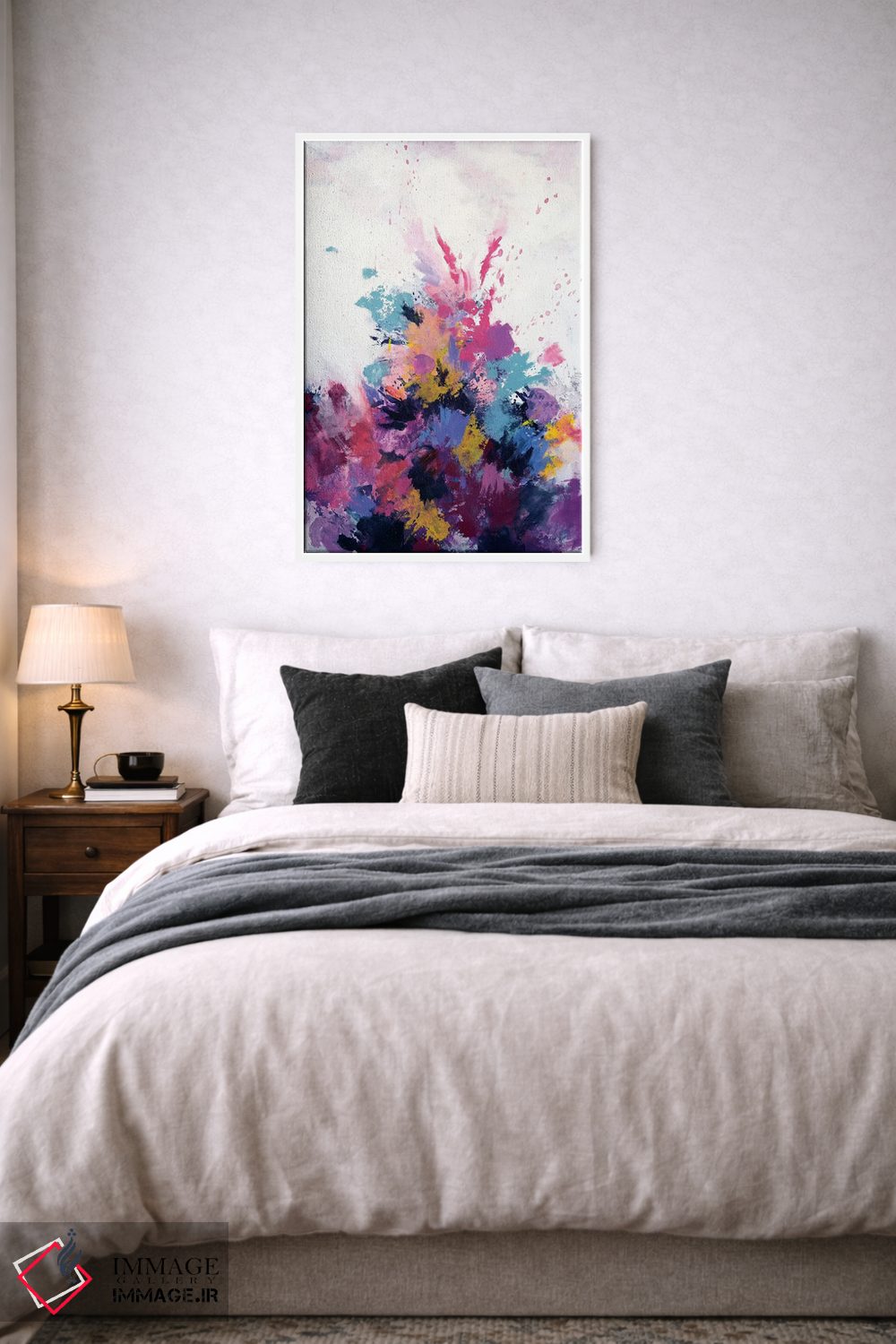 تابلو انتزاعی شکوفایی ناگهانی گل اثر لورا می دوریس - D5W