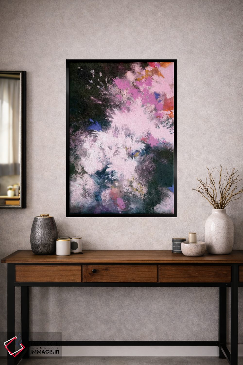 تابلو انتزاعی شکوفه های میان ستاره ای اثر لورا می دوریس - D2B