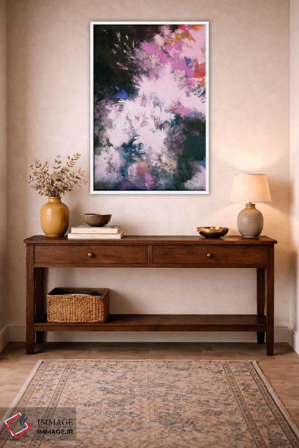 تابلو انتزاعی شکوفه های میان ستاره ای اثر لورا می دوریس - D4W