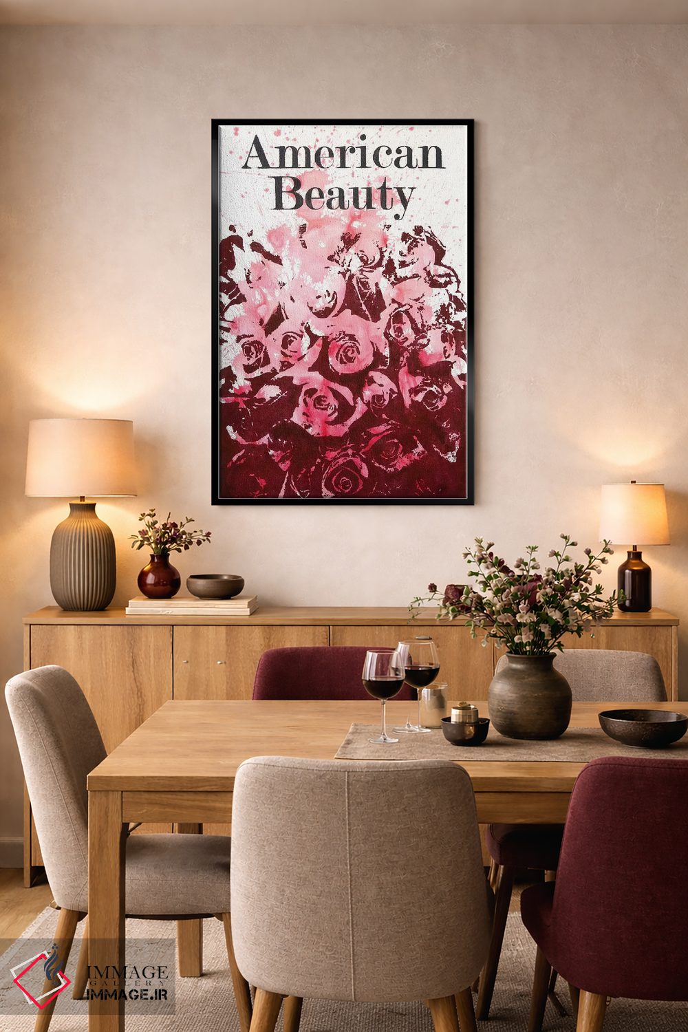 تابلو دکوراتیو زیبایی آمریکایی اثر لورا می دوریس - D6B