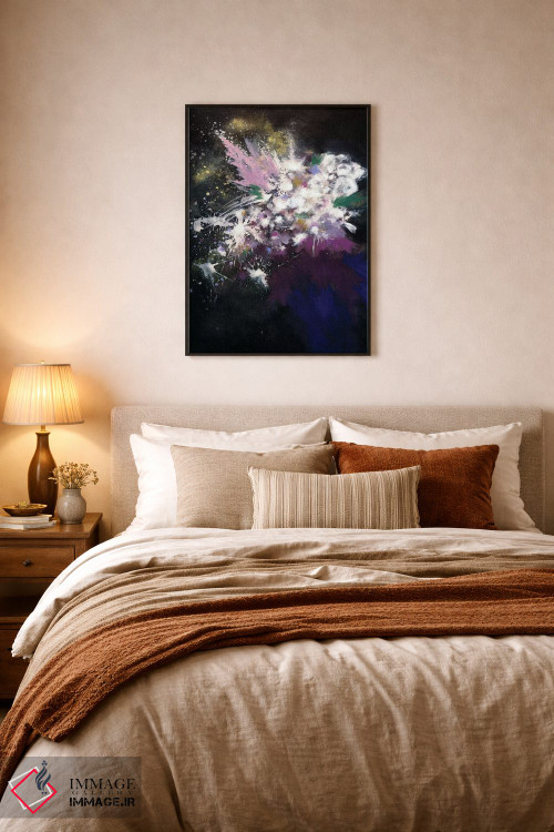 تابلو انتزاعی ستاره های پرتابی اثر لورا می دوریس - D6B