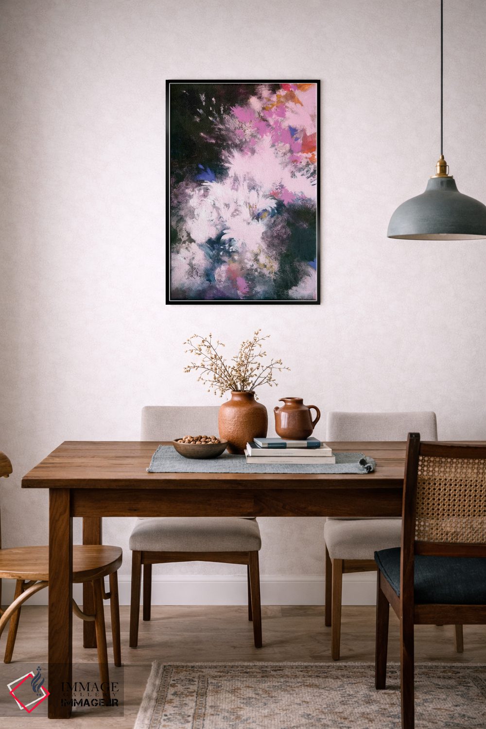 تابلو انتزاعی شکوفه های میان ستاره ای اثر لورا می دوریس - D6B