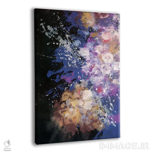 تابلو انتزاعی انفجار شفق اثر لورا می دوریس - نمای پرسپکتیو محصول