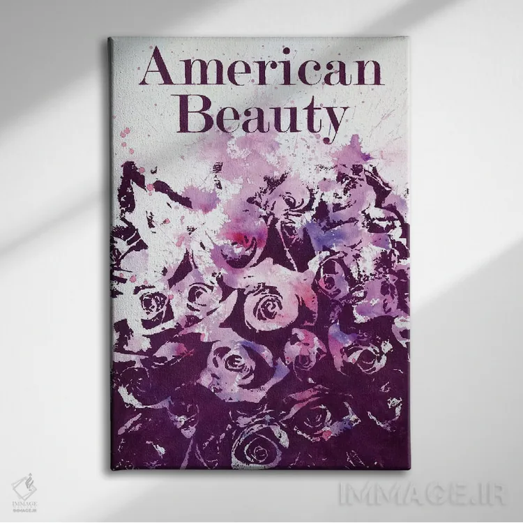 تابلو دکوراتیو زیبایی آمریکایی ۱ اثر لورا می دوریس - نمای روبهرو روی دیوار