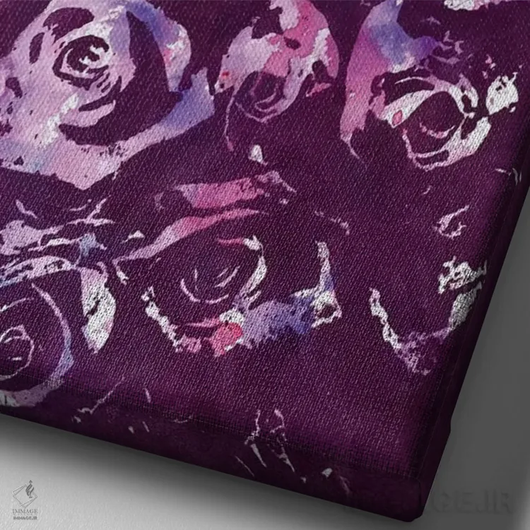 تابلو دکوراتیو زیبایی آمریکایی ۱ اثر لورا می دوریس - نمای نزدیک بافت بوم