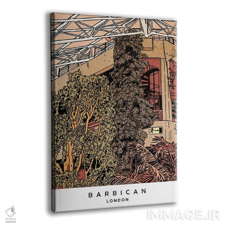 تابلو دکوراتیو London,گلخانه باربیکن، لندن اثر لوسی میشل - نمای پرسپکتیو محصول