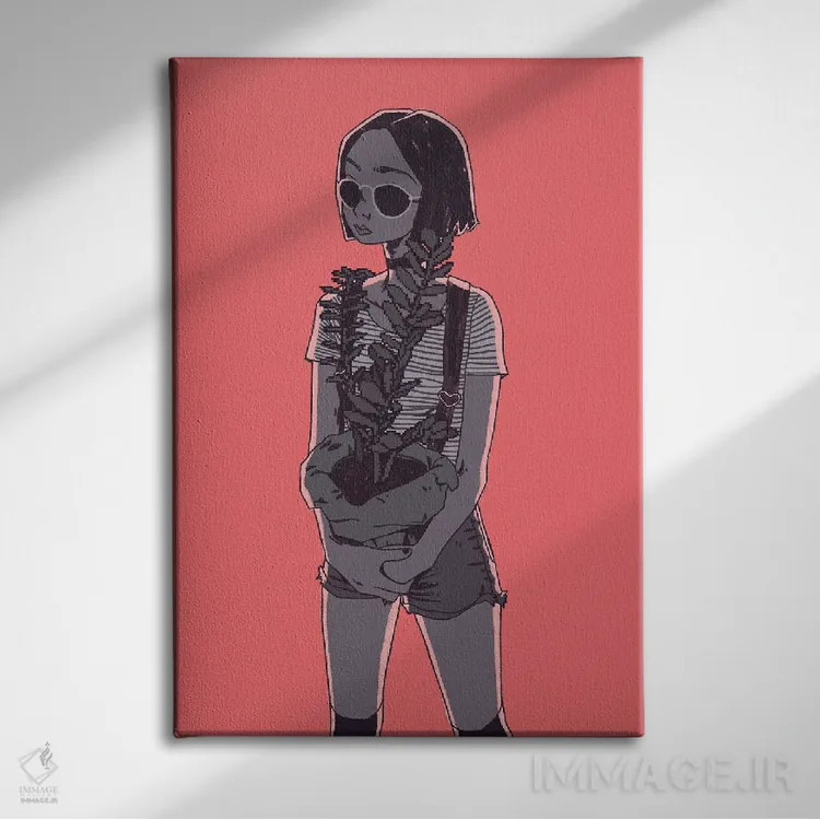 تابلو دکوراتیو ماتیلدا اثر لوسی میشل - نمای روبهرو روی دیوار