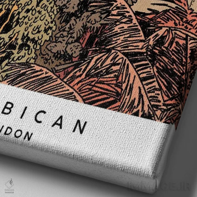 تابلو دکوراتیو London,گلخانه باربیکن، لندن اثر لوسی میشل - نمای نزدیک بافت بوم