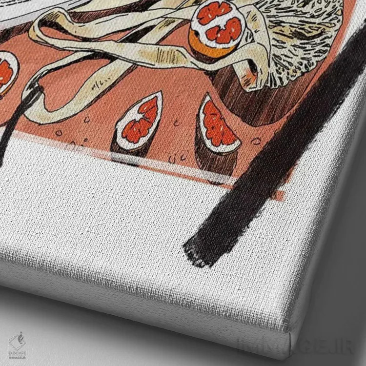 تابلو دکوراتیو آپرول اسپرایتز اثر لوسی میشل - نمای نزدیک بافت بوم