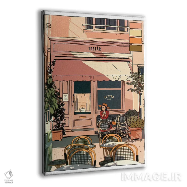 تابلو دکوراتیو تریتار اثر لوسی میشل - نمای پرسپکتیو محصول