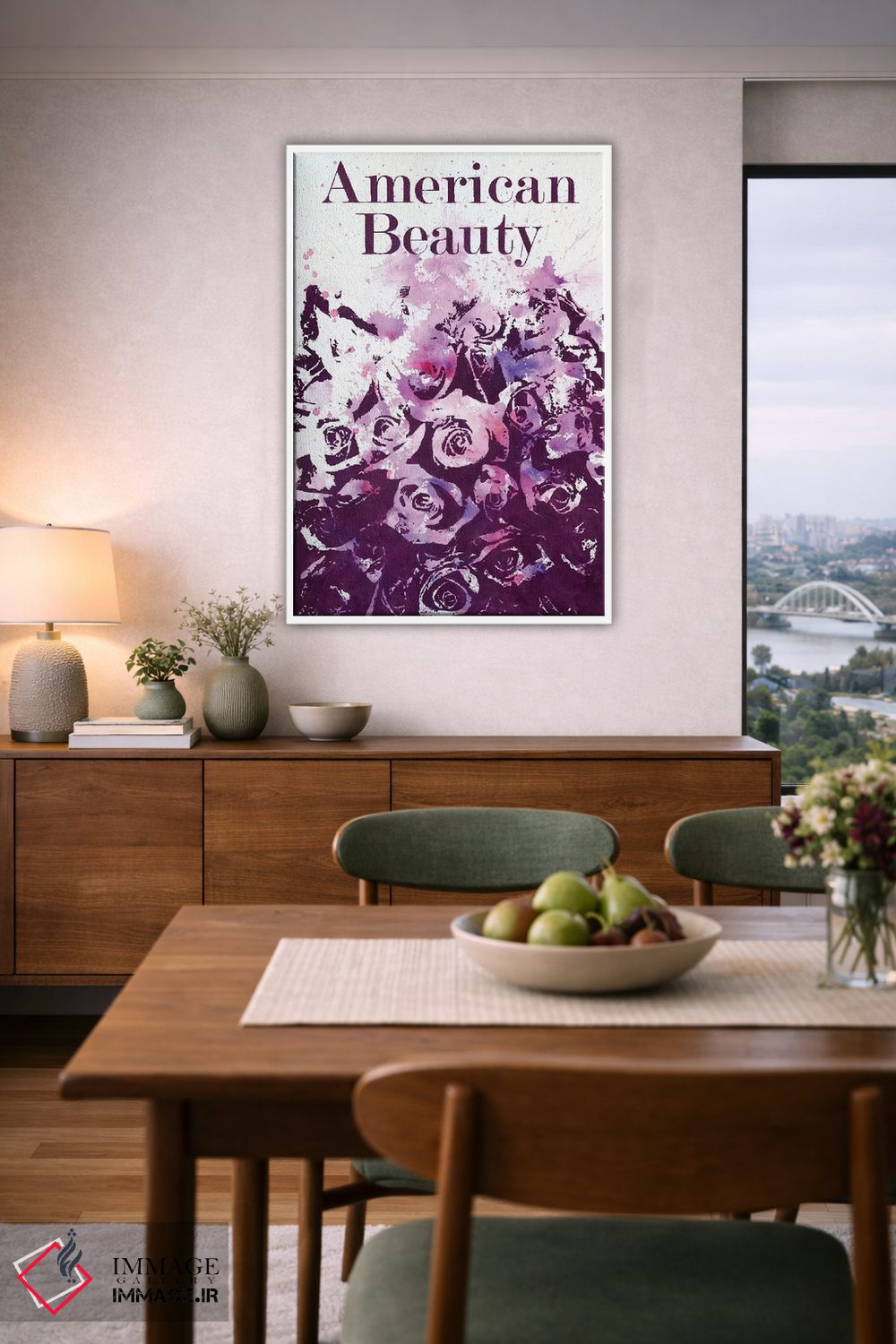 تابلو دکوراتیو زیبایی آمریکایی ۱ اثر لورا می دوریس - D4W