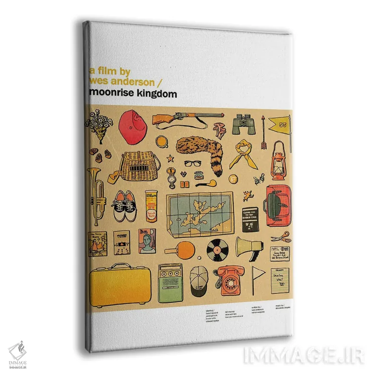 تابلو دکوراتیو پادشاهی برآمد ماه، وس اندرسون اثر لوسی میشل - نمای پرسپکتیو محصول