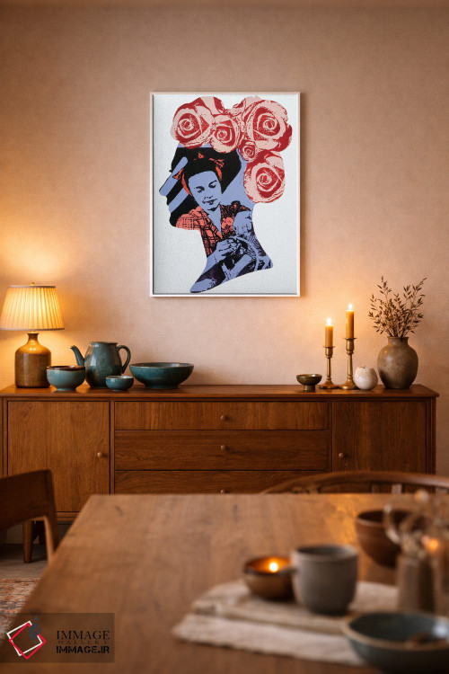 تابلو دکوراتیو رزی اثر لورا می دوریس - D6W