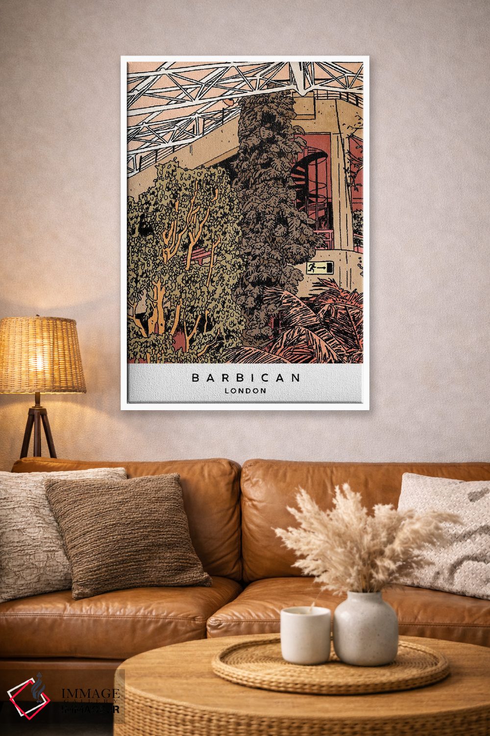 تابلو دکوراتیو London,گلخانه باربیکن، لندن اثر لوسی میشل - D3W