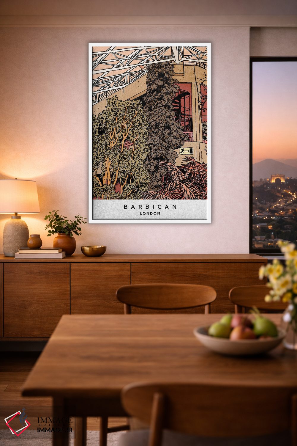 تابلو دکوراتیو London,گلخانه باربیکن، لندن اثر لوسی میشل - D2W