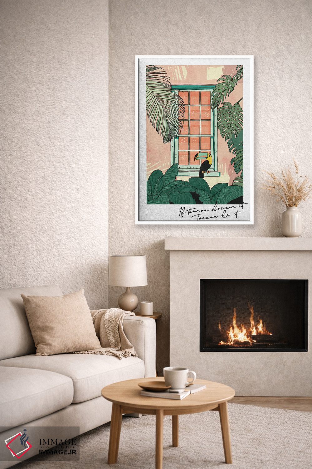 تابلو دکوراتیو توکان می تواند انجام دهد اثر لوسی میشل - D6W