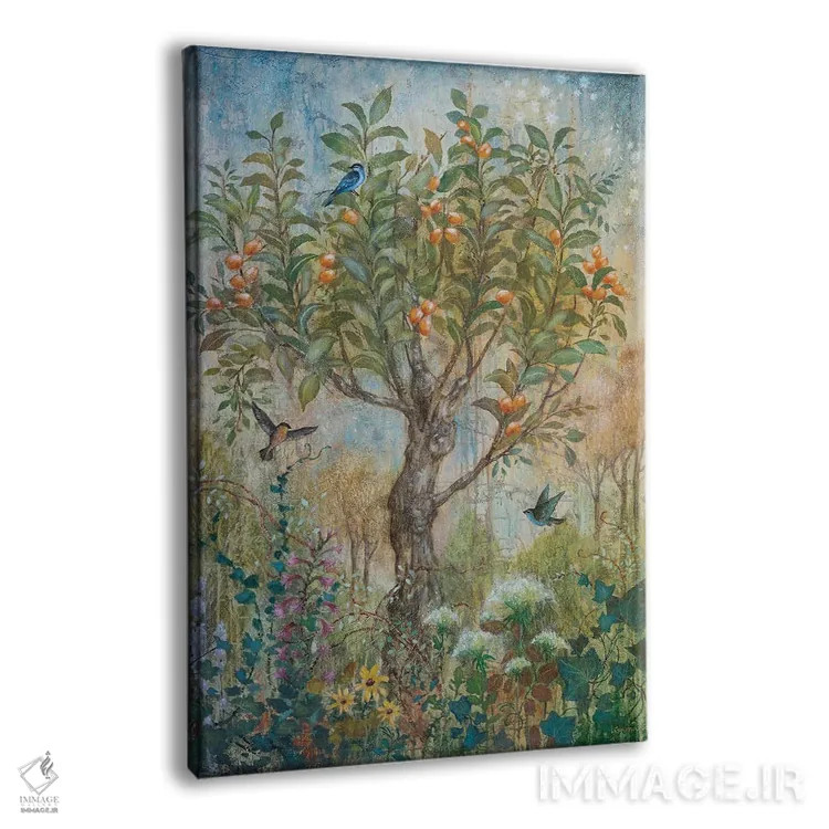 تابلو دکوراتیو افسون زردآلو اثر لیزا مری کیندلی - نمای پرسپکتیو محصول