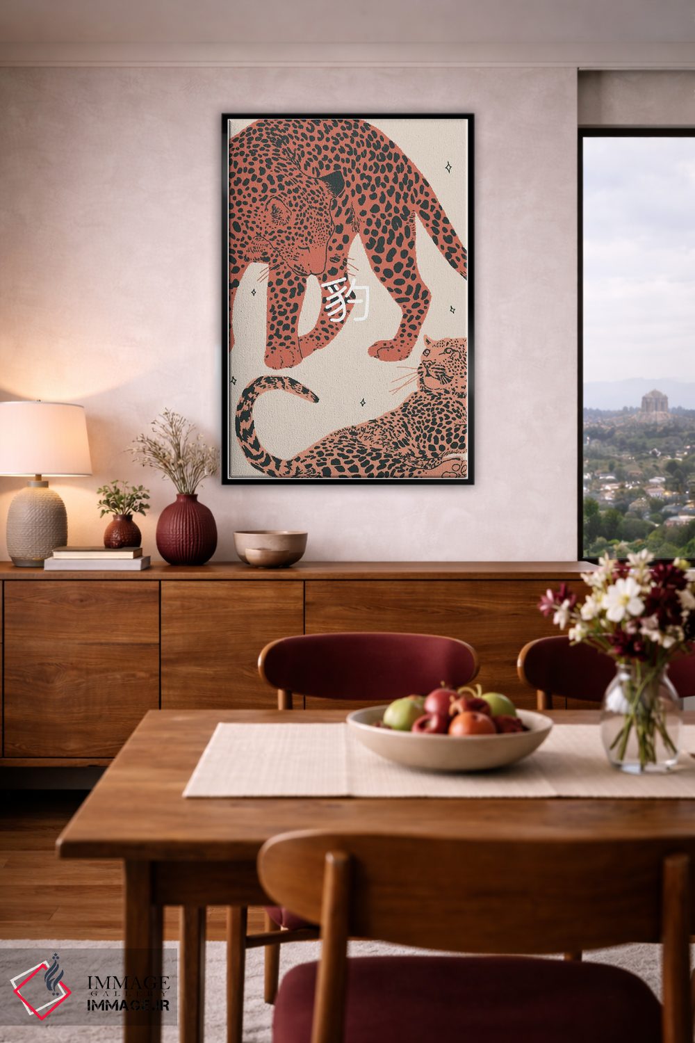 تابلو دکوراتیو پلنگ ها اثر لوسی میشل - D3B