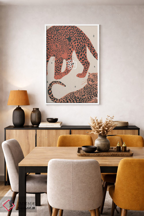 تابلو دکوراتیو پلنگ ها اثر لوسی میشل - D4W