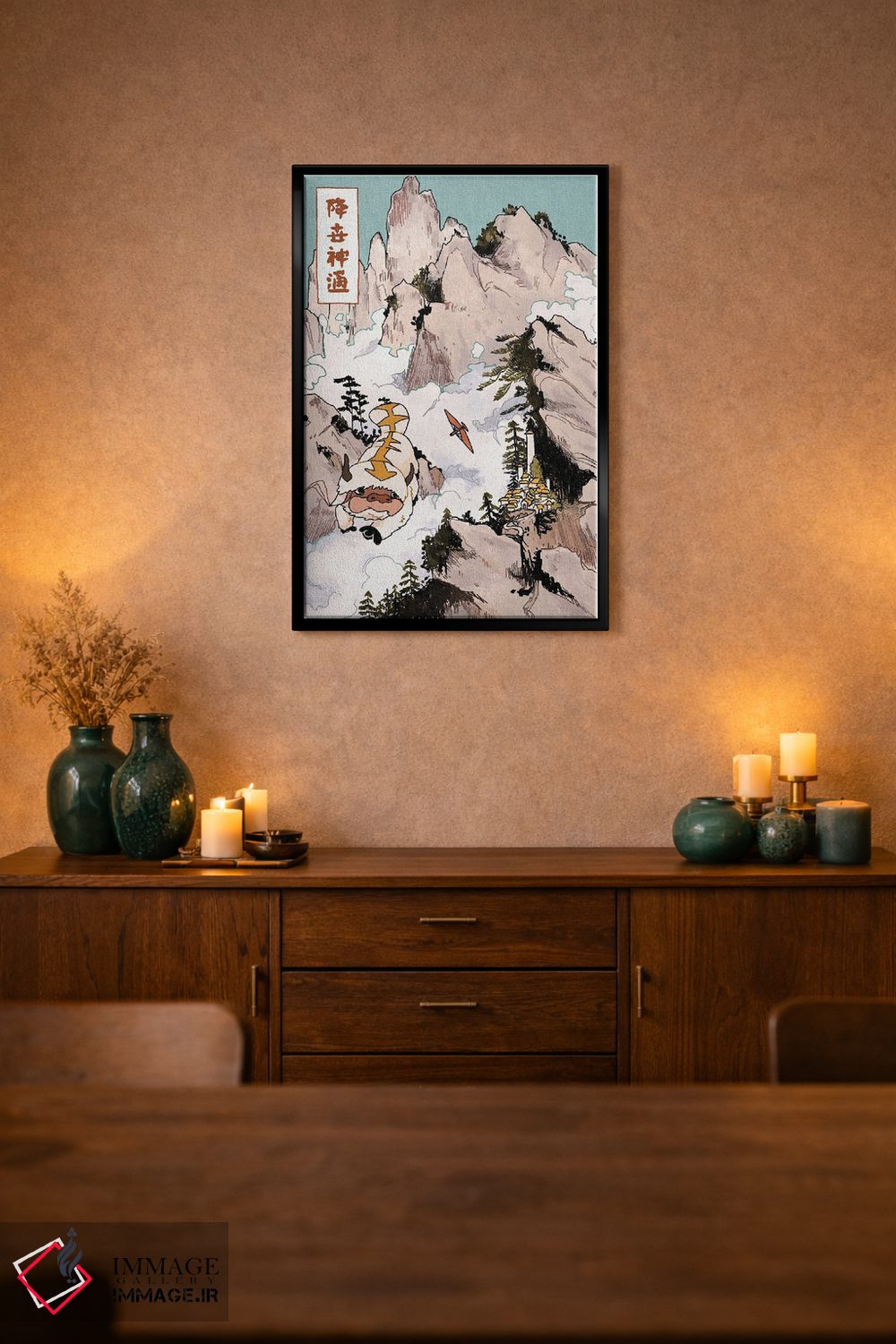 تابلو دکوراتیو آپا در کوه ها اثر لوسی میشل - D3B