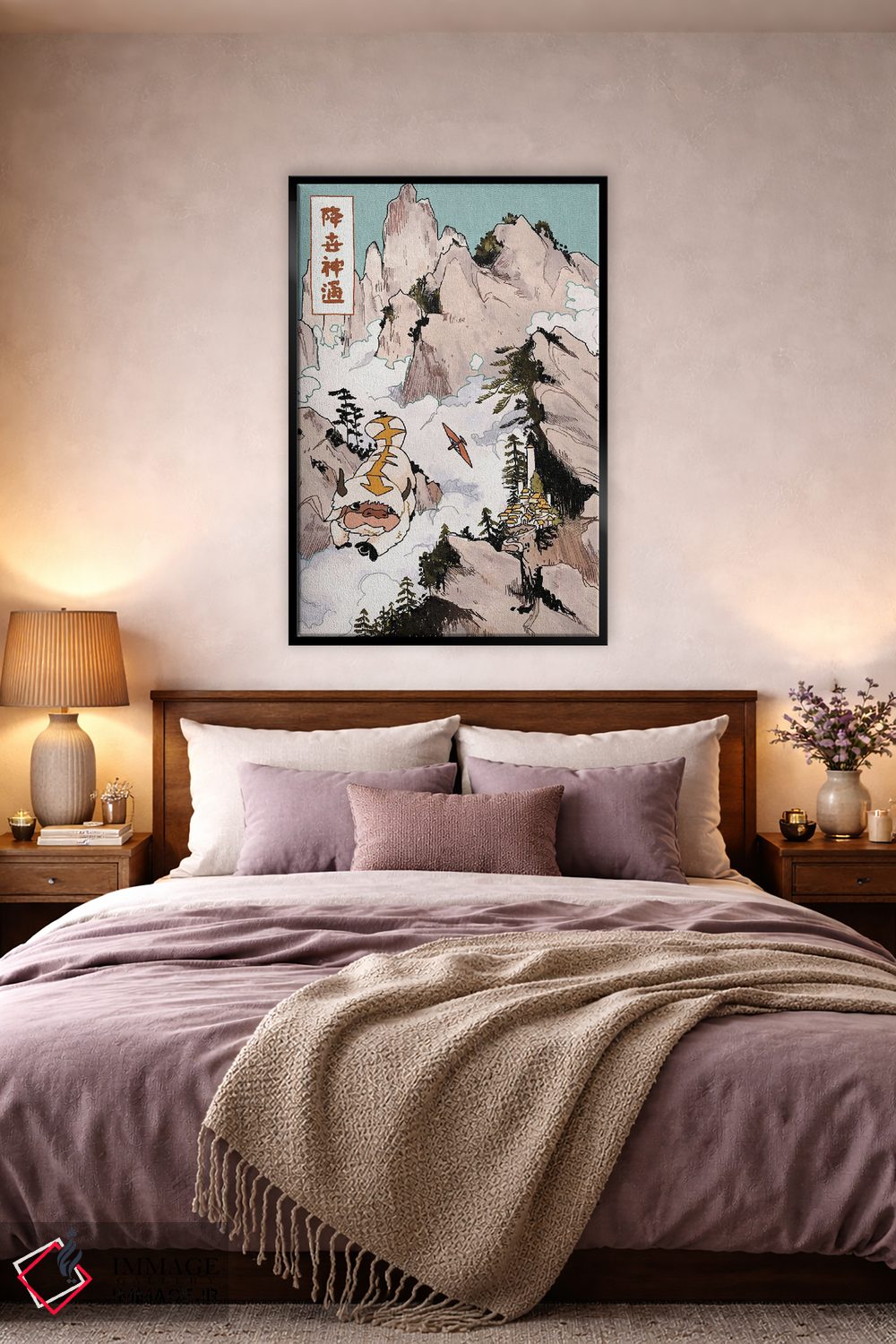 تابلو دکوراتیو آپا در کوه ها اثر لوسی میشل - D4B