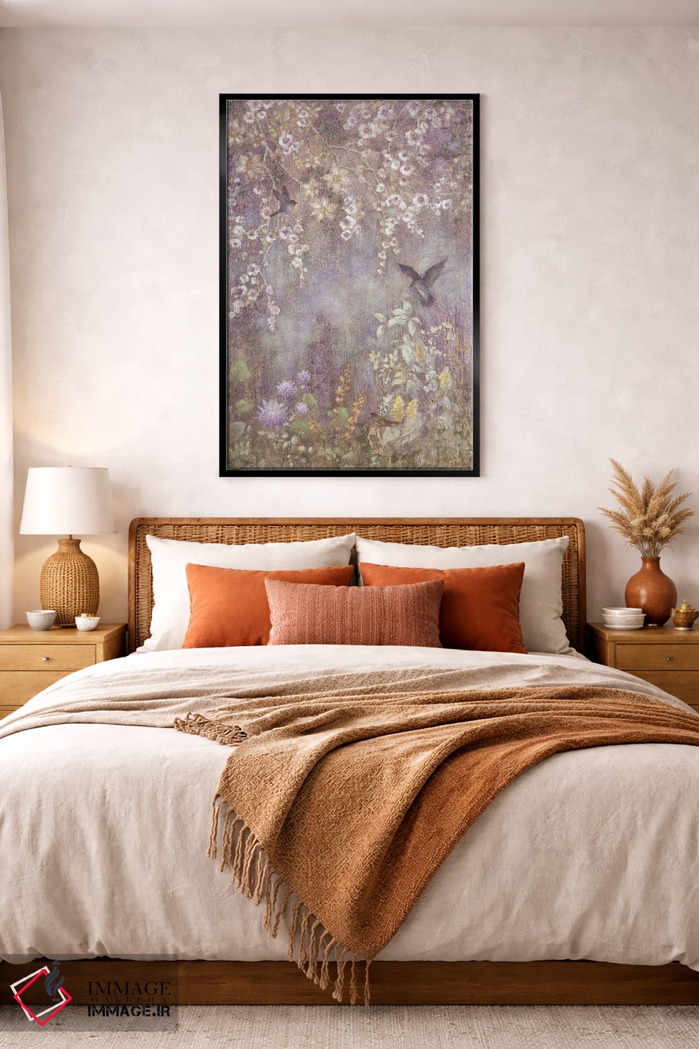 تابلو مدرن باغ گرگ ومیش اثر لیزا مری کیندلی - D3B