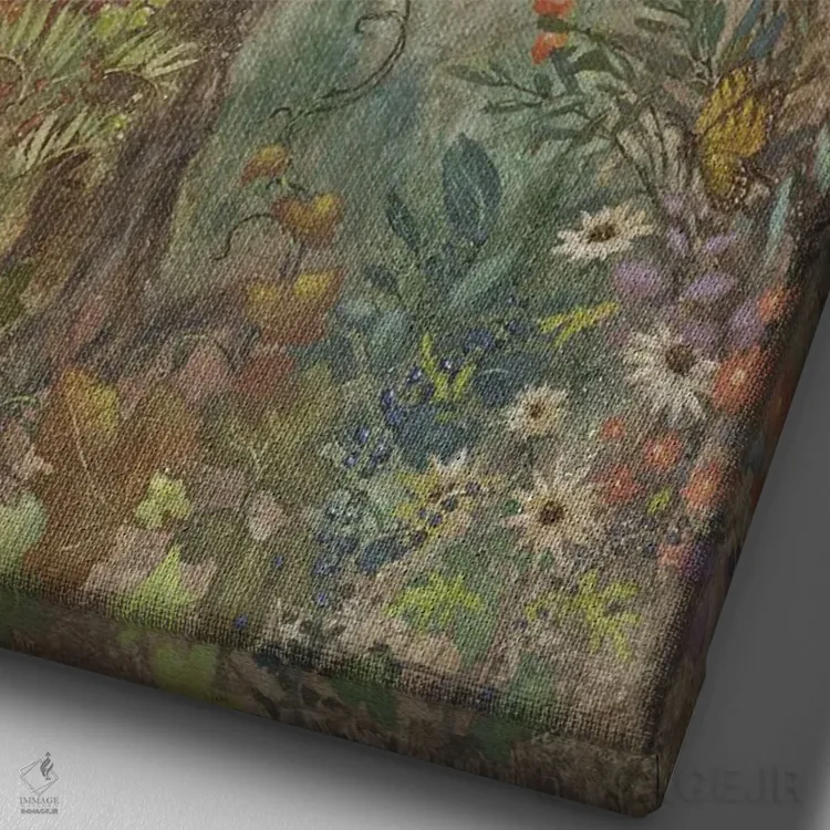 تابلو دکوراتیو کاپیا اثر لیزا مری کیندلی - نمای نزدیک بافت بوم