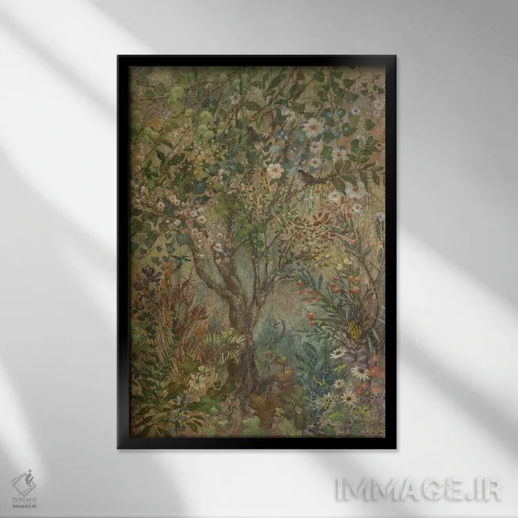 تابلو دکوراتیو کاپیا اثر لیزا مری کیندلی - نمای قابدار مشکی