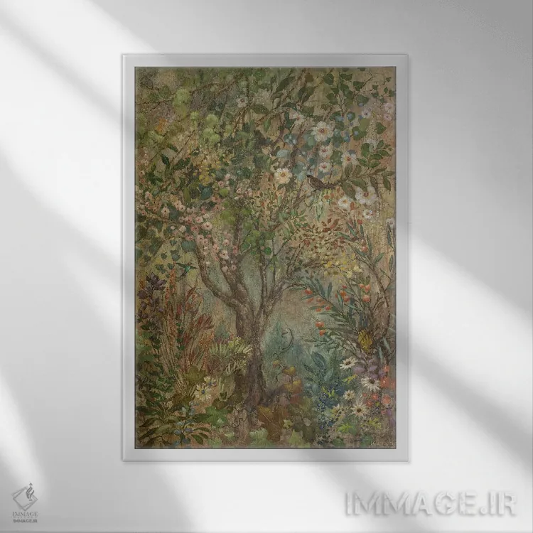 تابلو دکوراتیو کاپیا اثر لیزا مری کیندلی - نمای قابدار سفید