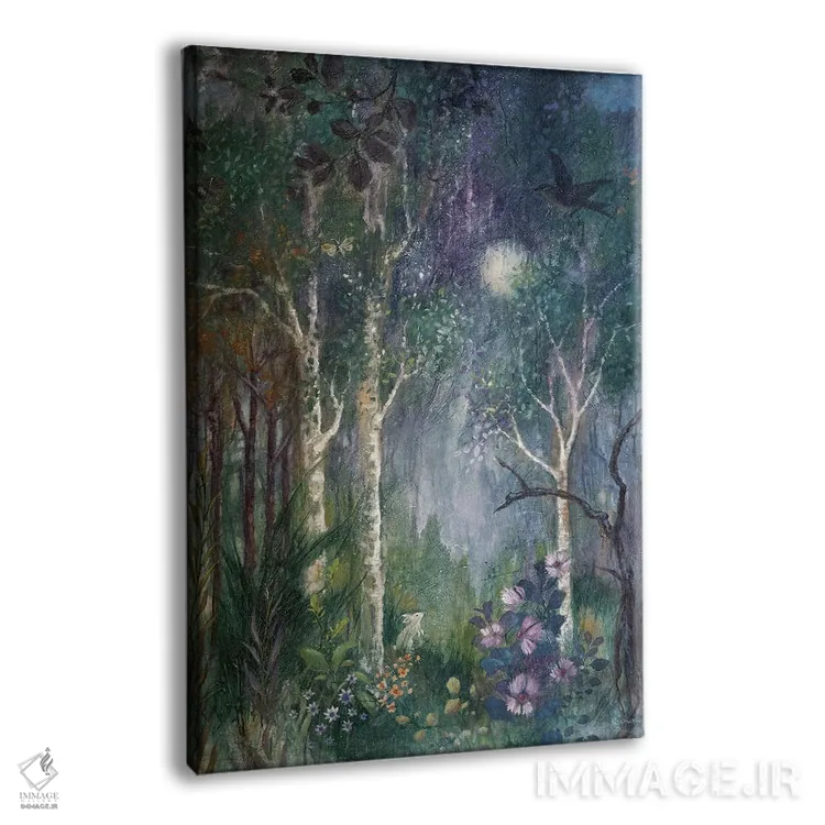 تابلو دکوراتیو خرگوش ماه اثر لیزا مری کیندلی - نمای پرسپکتیو محصول