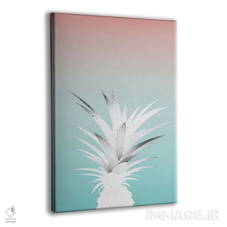 تابلو مینیمال آناناس اثر لیمو - نمای پرسپکتیو محصول