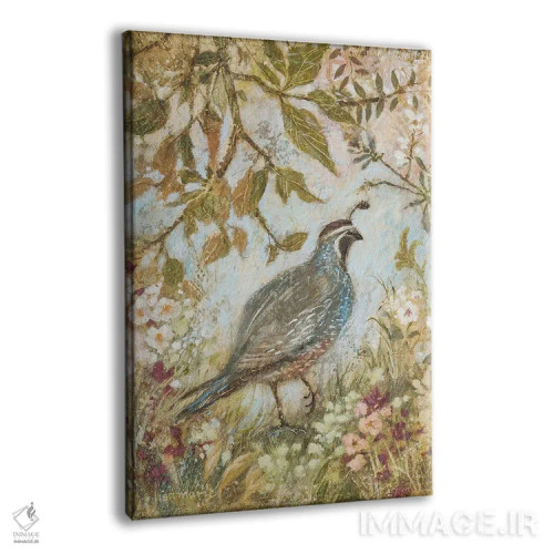 تابلو مدرن بلدرچین بیرون می آید اثر لیزا مری کیندلی - نمای پرسپکتیو محصول