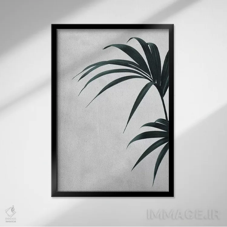 تابلو مینیمال فروتن اثر لیمو - نمای قابدار مشکی
