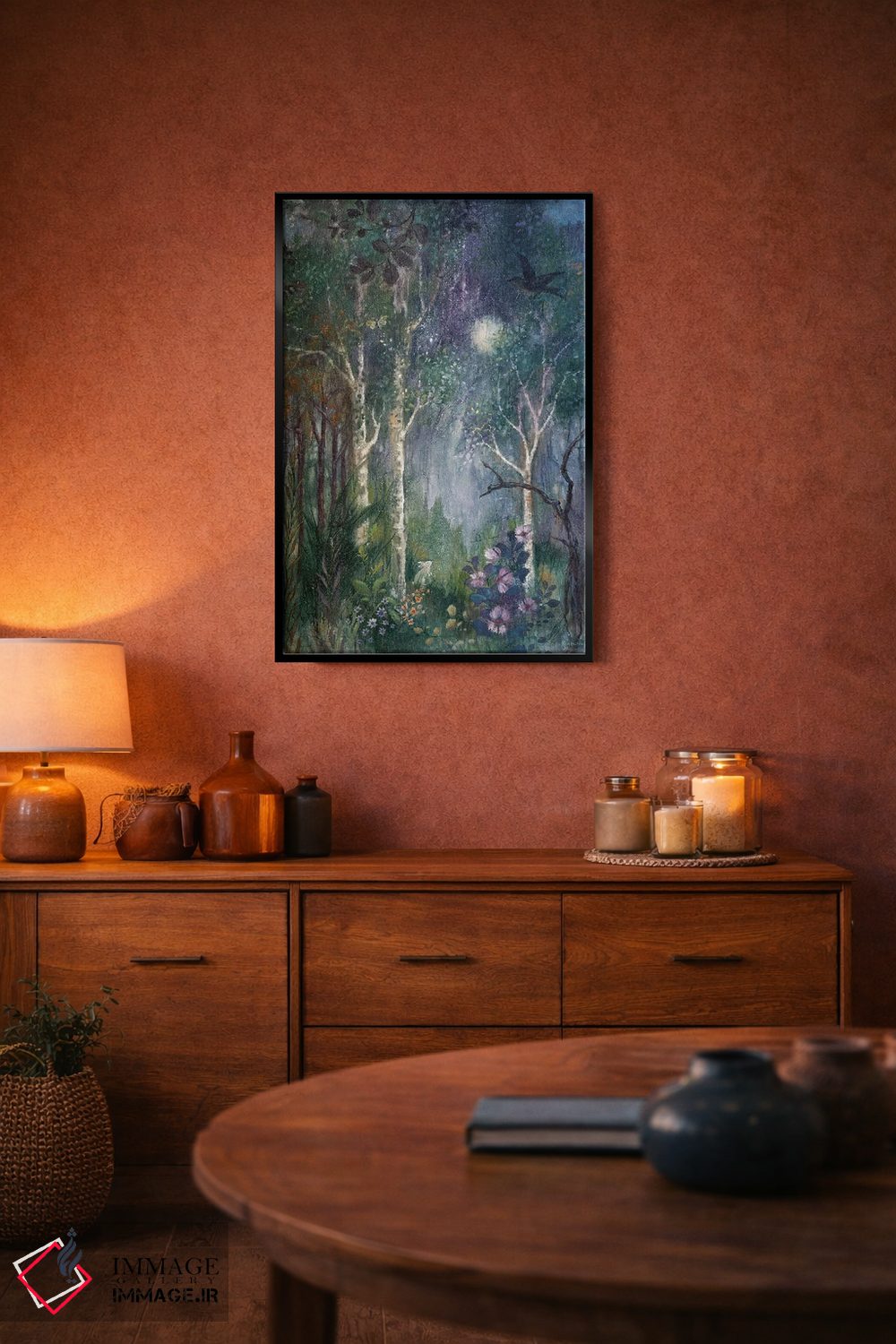 تابلو دکوراتیو خرگوش ماه اثر لیزا مری کیندلی - D5B