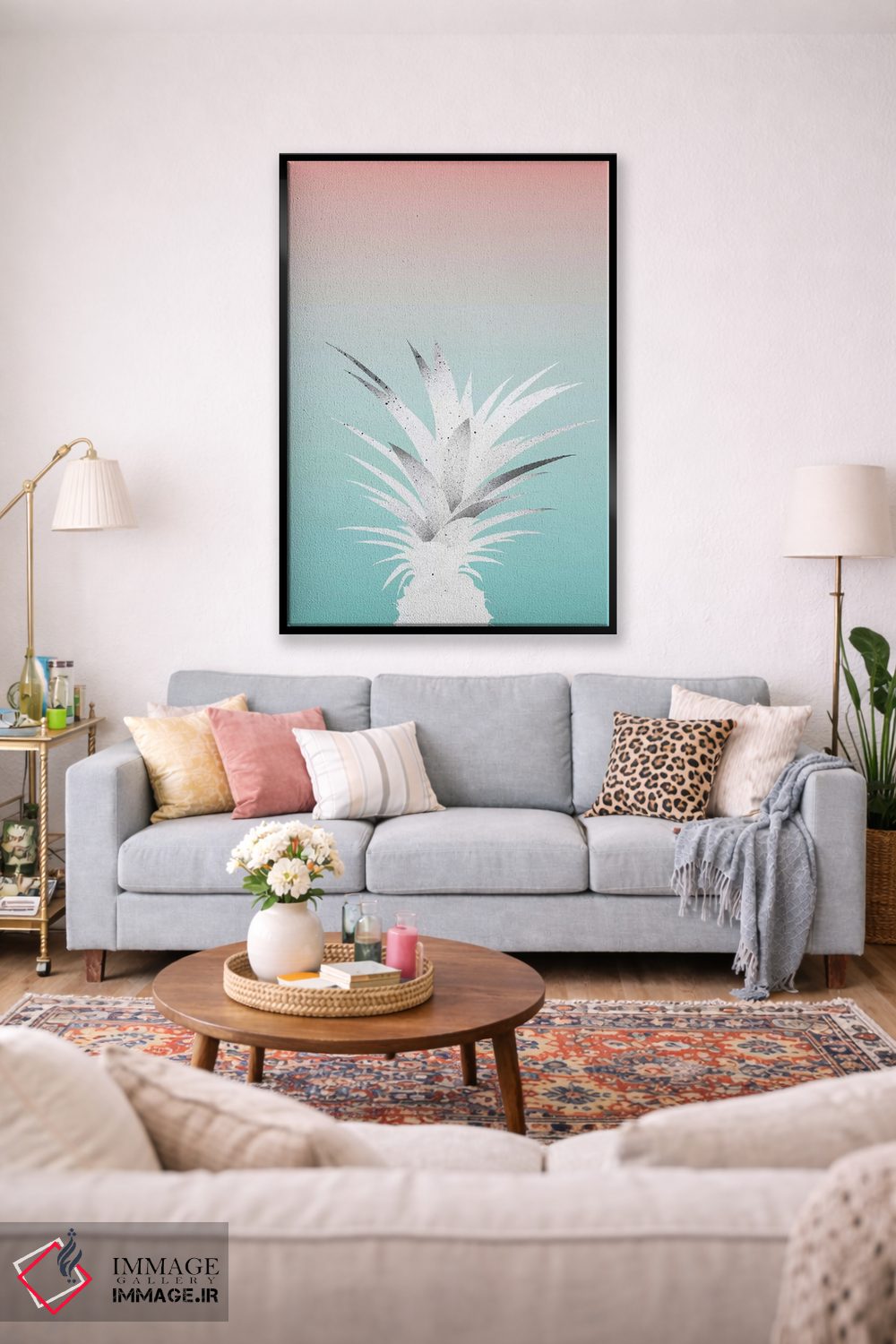 تابلو مینیمال آناناس اثر لیمو - D2B