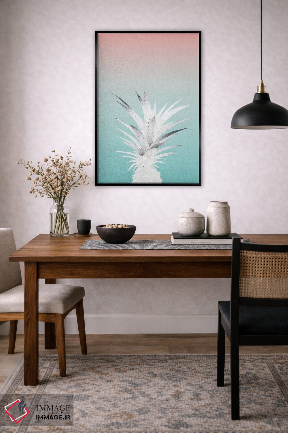 تابلو مینیمال آناناس اثر لیمو - D4B