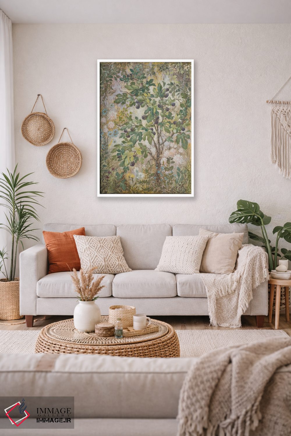 تابلو مدرن درخت انجیر اثر لیزا مری کیندلی - D3W