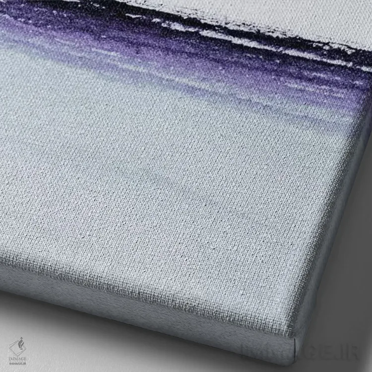 تابلو مینیمال واقعی اثر لیمو - نمای نزدیک بافت بوم