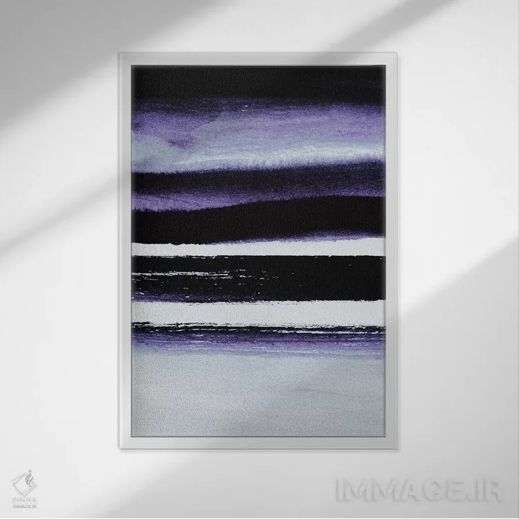 تابلو مینیمال واقعی اثر لیمو - نمای قابدار سفید