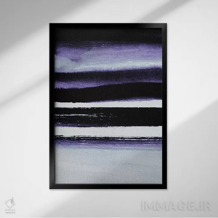 تابلو مینیمال واقعی اثر لیمو - نمای قابدار مشکی