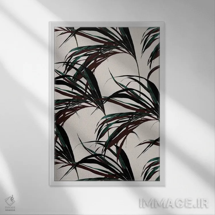 تابلو مینیمال استوایی ۷ اثر لیمو - نمای قابدار سفید