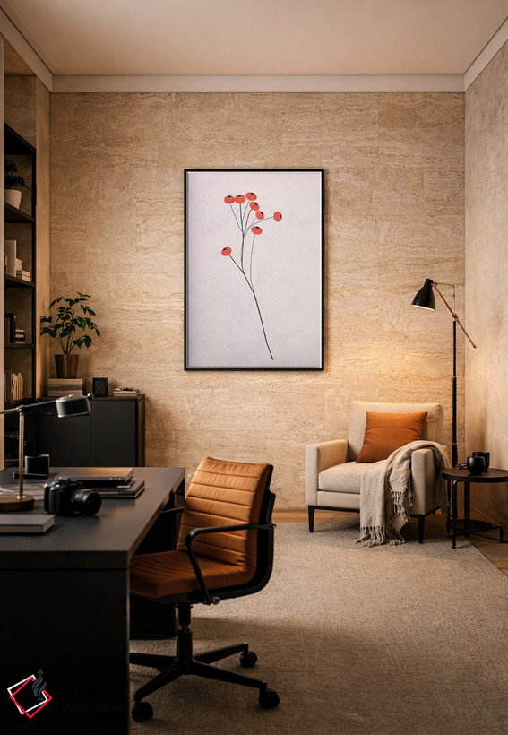 تابلو مینیمال میوه های زمستانی اثر لیمو - D6B