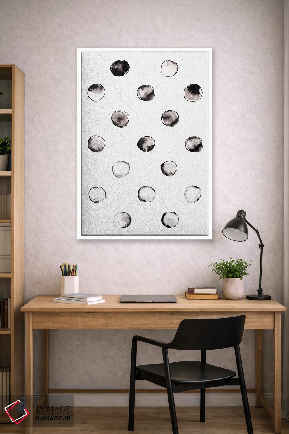 تابلو مینیمال "دایره ها" اثر لیمو - D1W