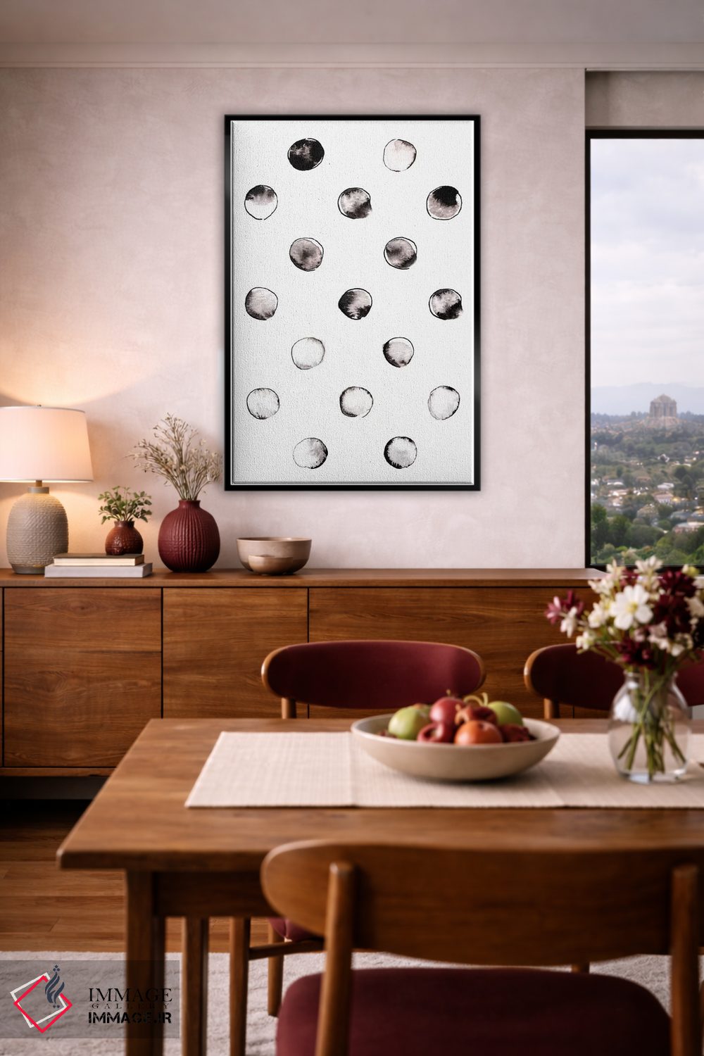 تابلو مینیمال "دایره ها" اثر لیمو - D5B