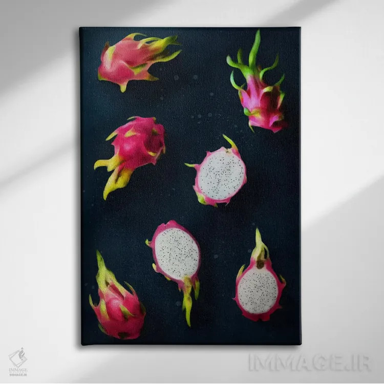 تابلو مینیمال "میوه ۷" اثر لیمو - نمای روبهرو روی دیوار