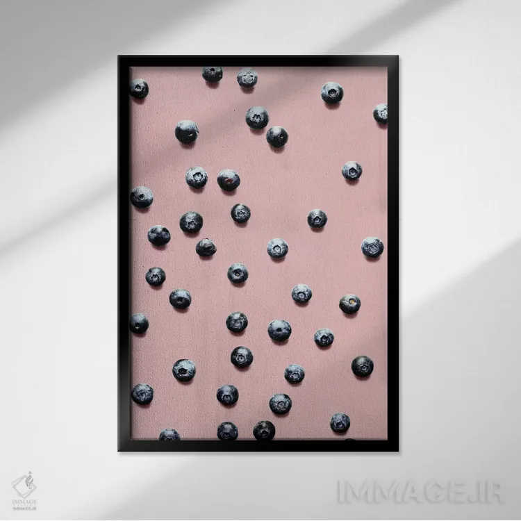 تابلو مینیمال "میوه ۱۲" اثر لیمو - نمای قابدار مشکی