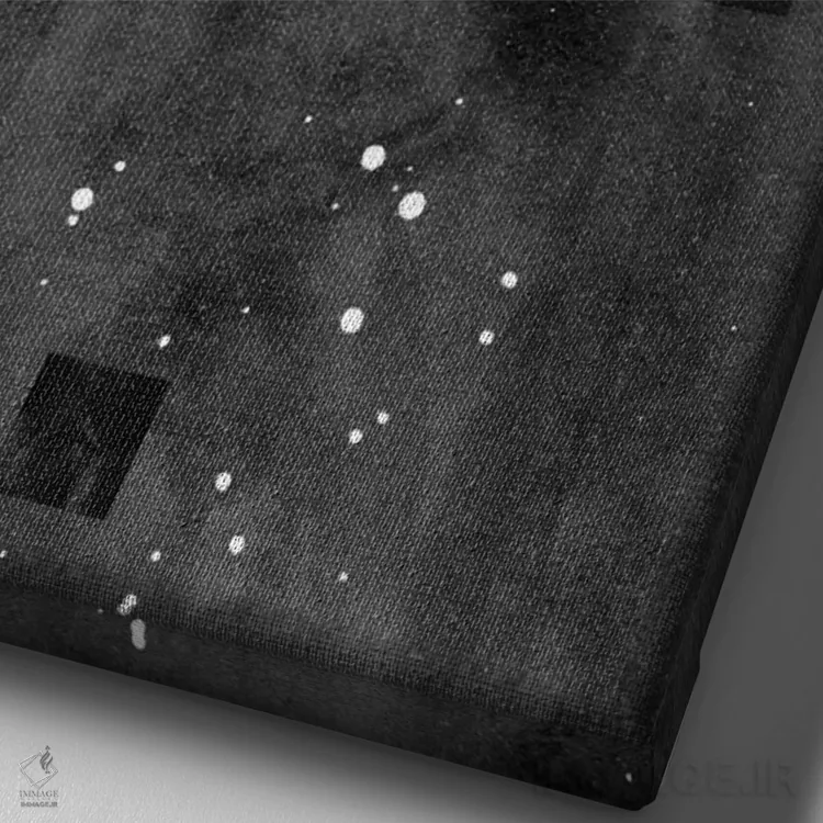 تابلو مینیمال "هندسه ۴" اثر لیمو - نمای نزدیک بافت بوم