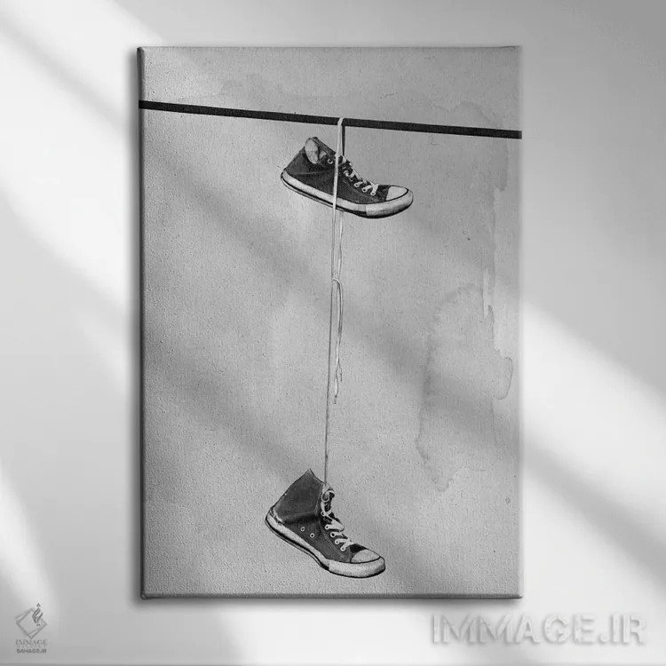 تابلو مدرن آویخته اثر لیمو - نمای روبهرو روی دیوار