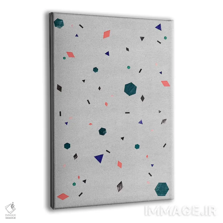 تابلو مینیمال هزارنگار اثر لیمو - نمای پرسپکتیو محصول