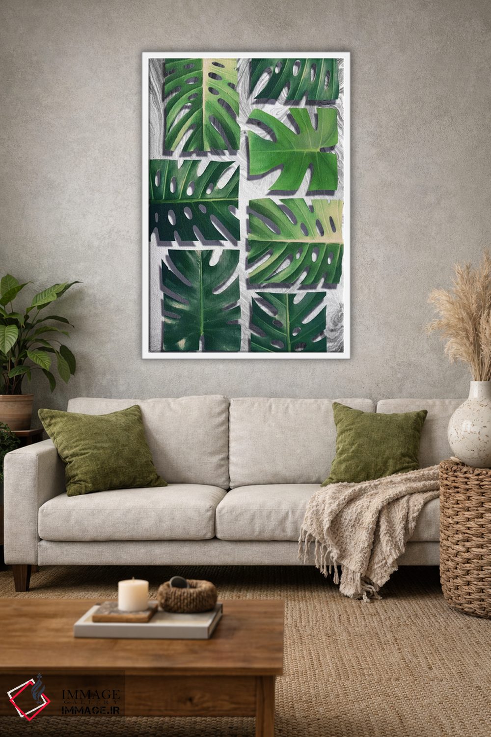 تابلو مدرن مونسترا دلیشیوزا اثر لیمو - D1W